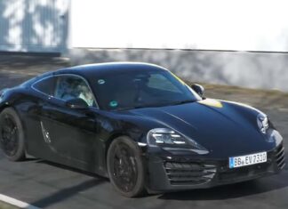 El tan esperado Cayman eléctrico de Porsche visto en Nürburgring