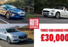 Гараж на три машини: Vauxhall Insignia, Fiat 124 Spider і Hyundai Ioniq Electric за £30 тис.